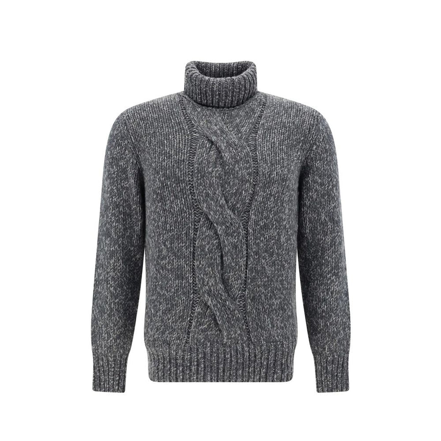 Gray Cashmere Turtleneck