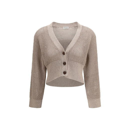 Beige Cotton Cardigan