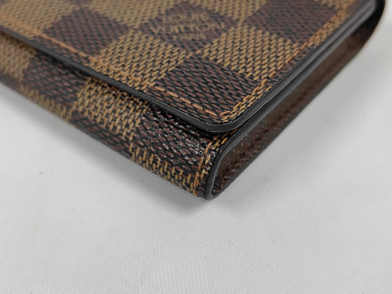Louis Vuitton Envelope Business Card Holder Damier Brown Canvas Accessory
