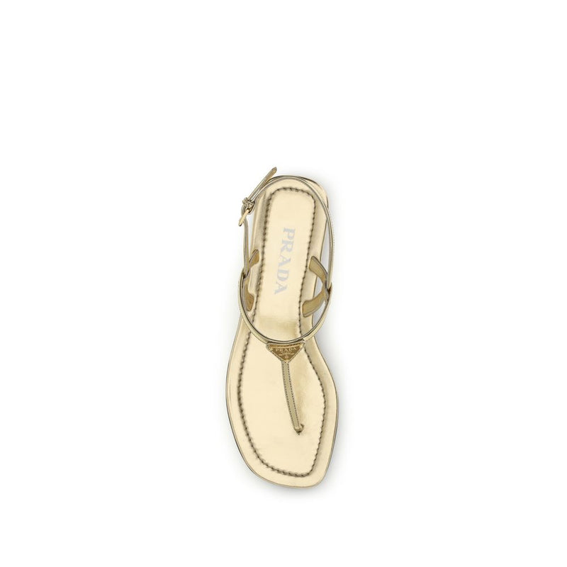 Silver Calf Leather Bos Taurus Flat Sandals