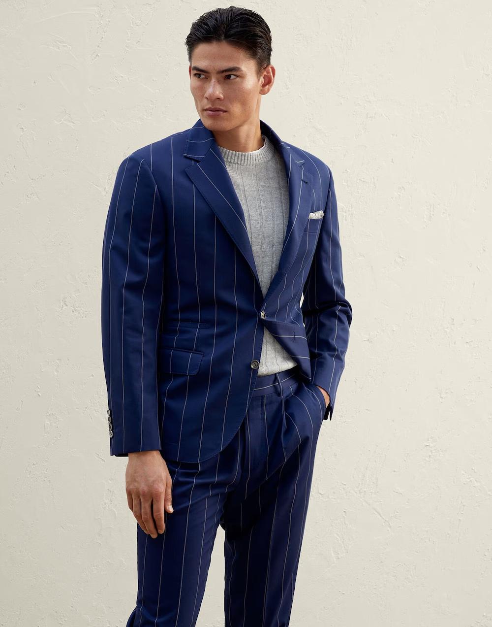 Bicolor Wool Blazer