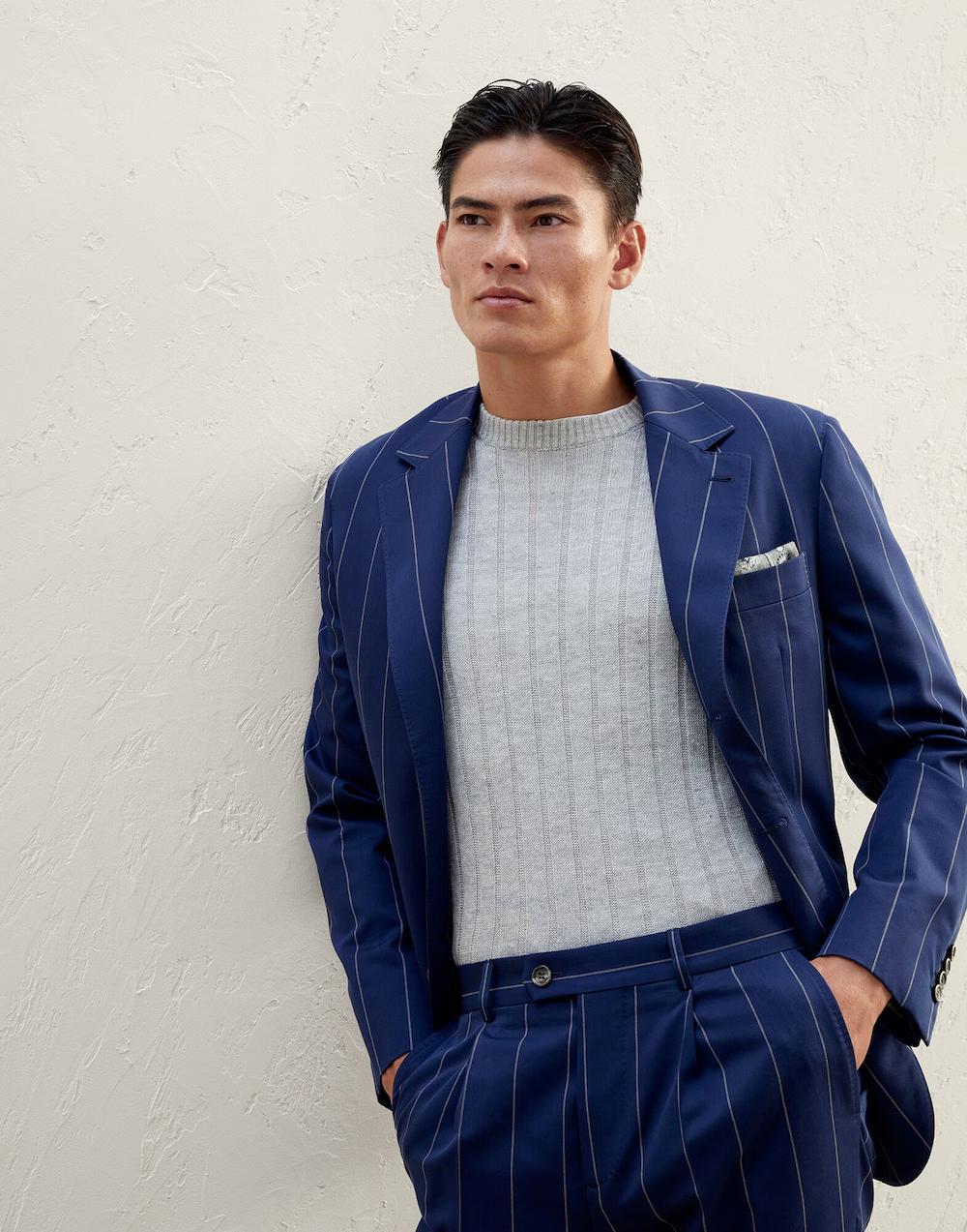 Bicolor Wool Blazer