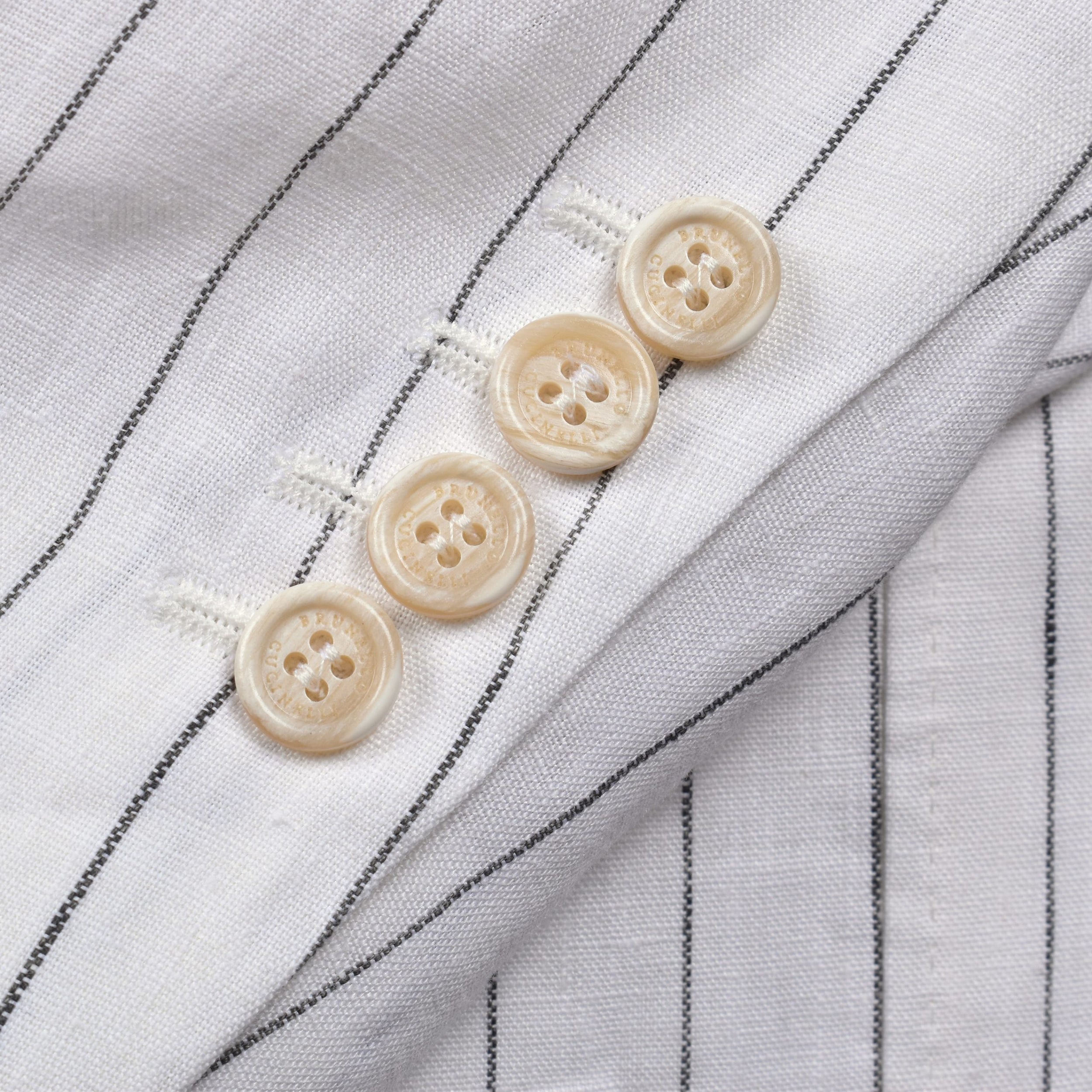 White Linen Two-Piece Suit