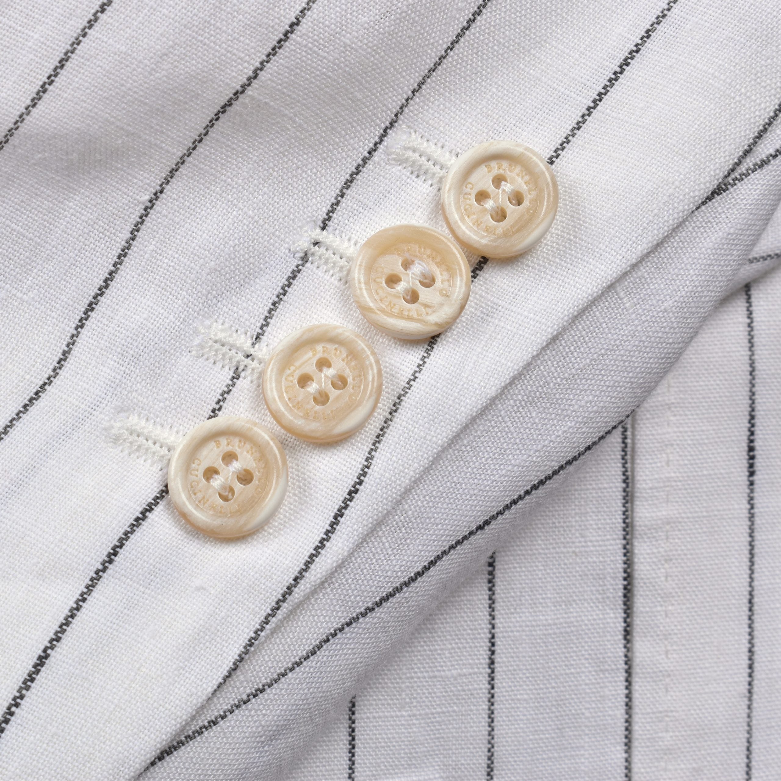 White Linen Two-Piece Suit