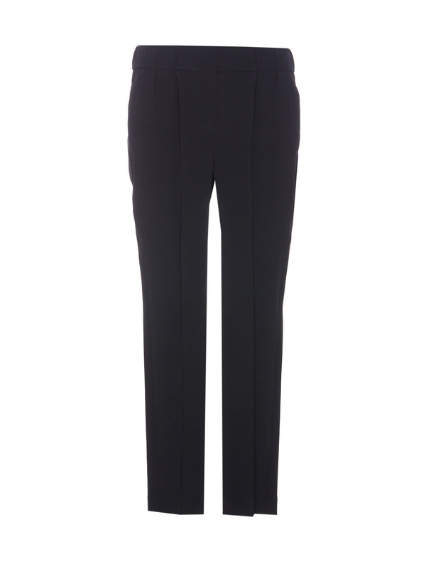 Blue Acetate Casual Pants