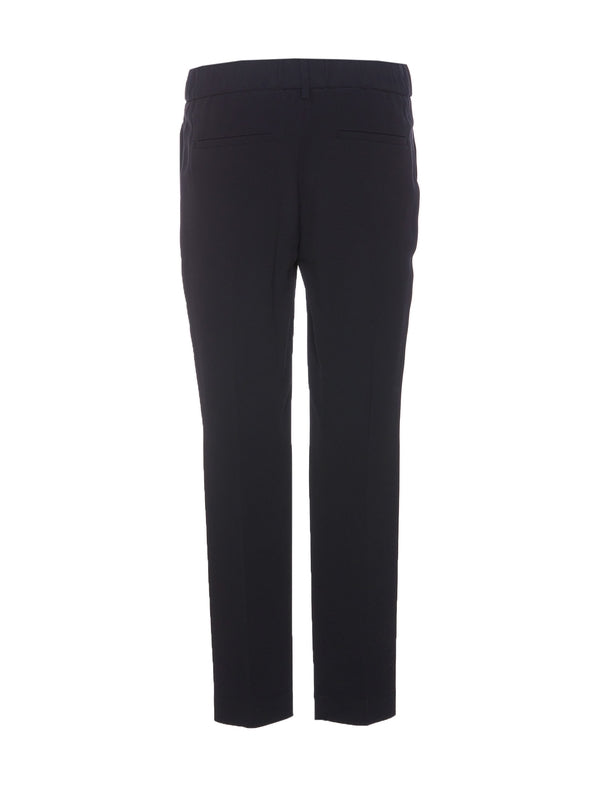 Blue Acetate Casual Pants