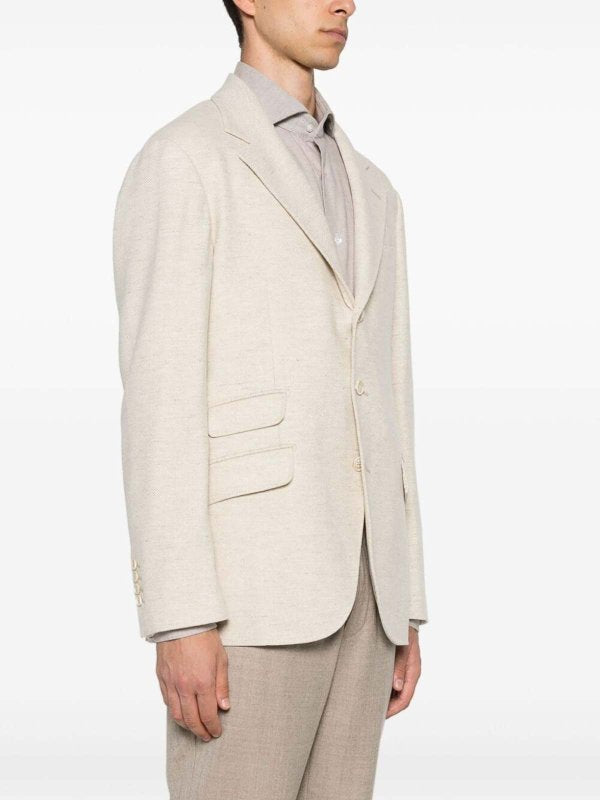 Yellow Wool Blazer