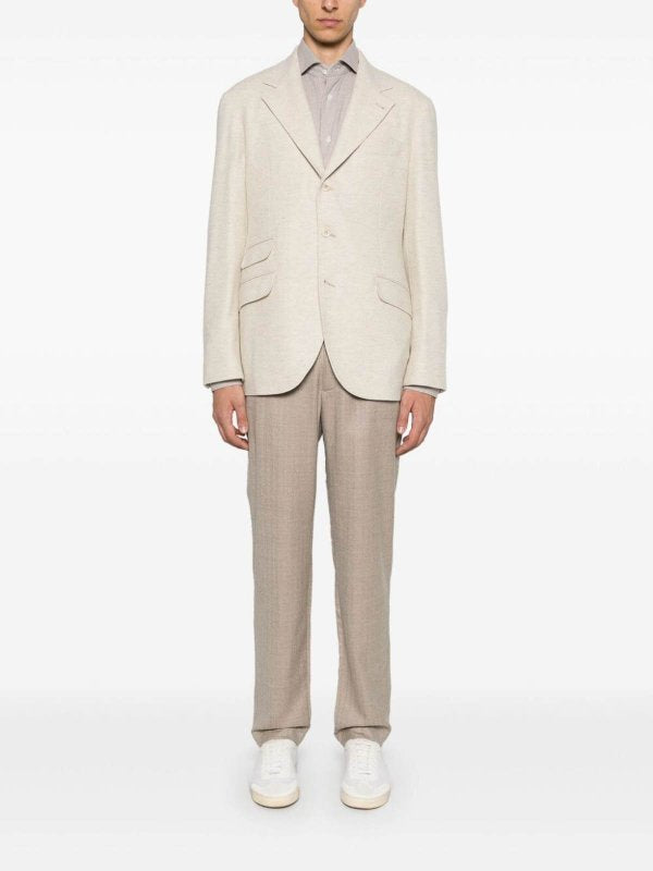 Yellow Wool Blazer