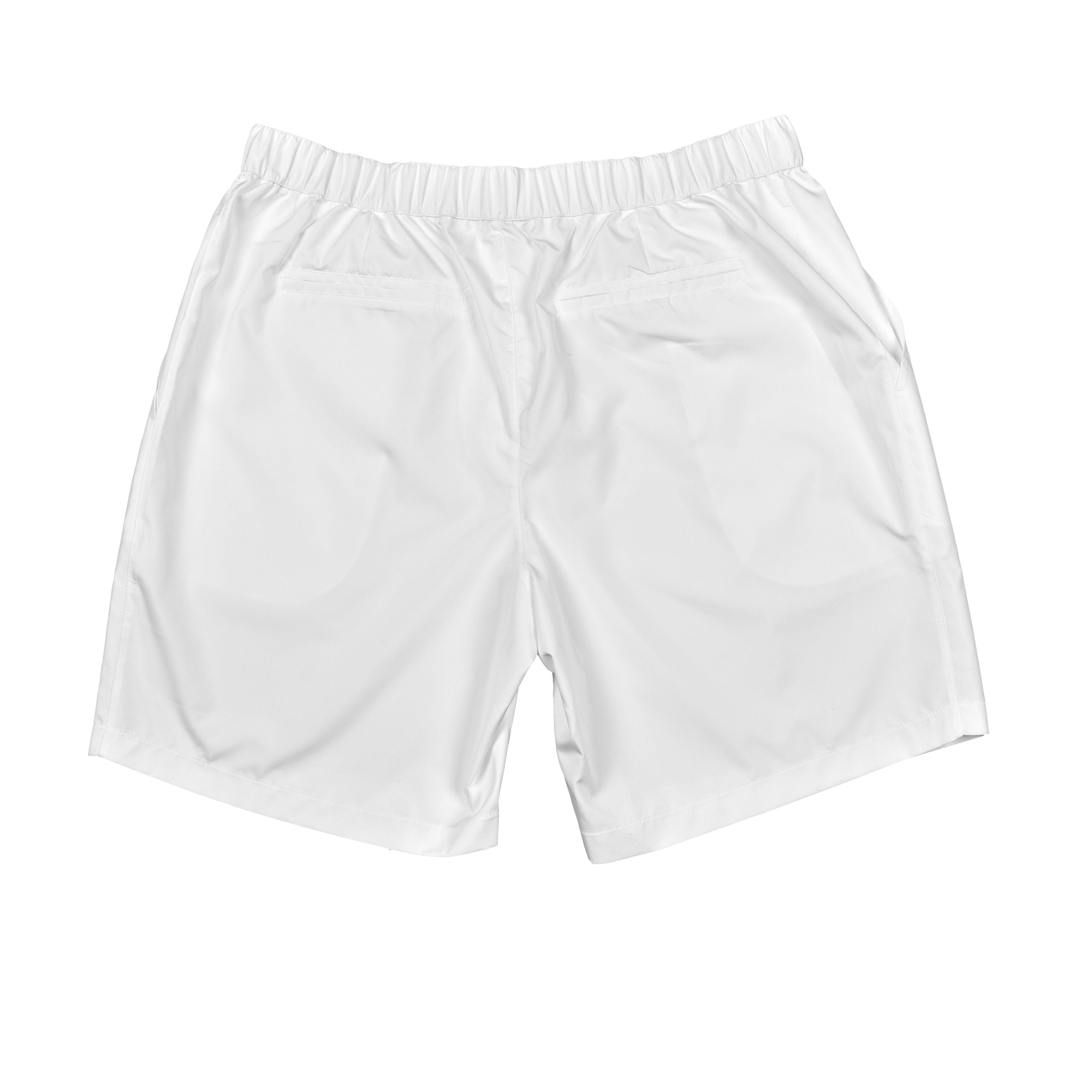 White Polyester Shorts