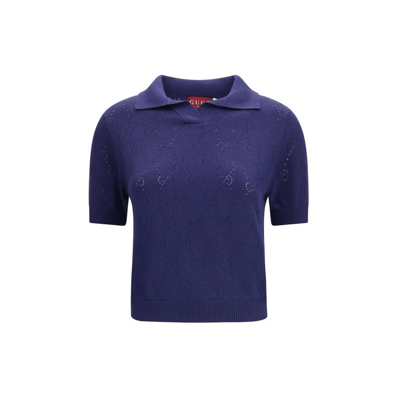 Blue Silk Dress Shirt