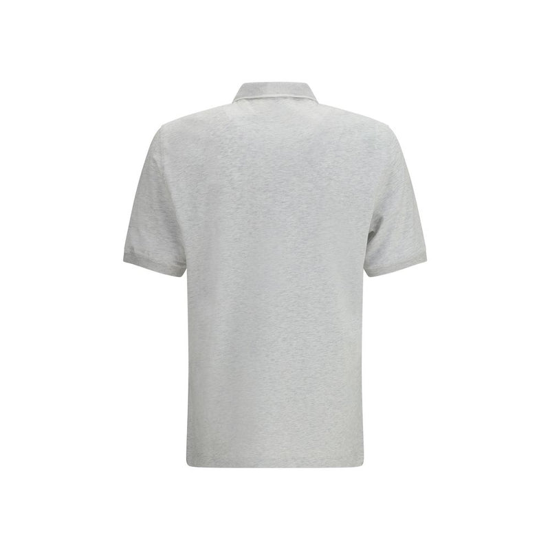 Gray Cotton Polo Shirt
