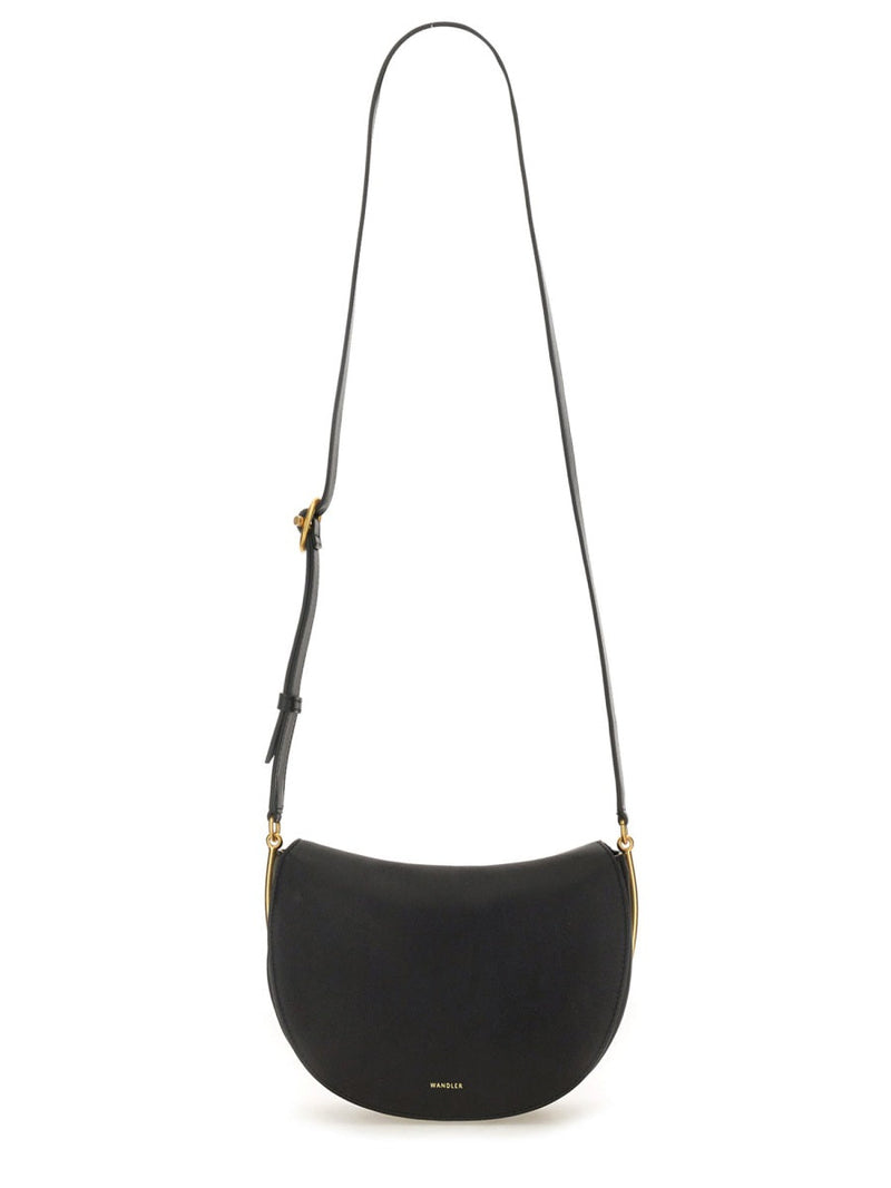 Wandler Kate Shoulder Bag — Black Soft Calf Leather