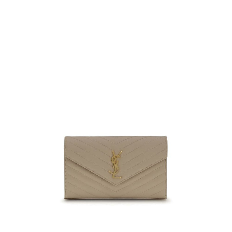 Beige Calf Leather Bos Taurus Shoulder Bag