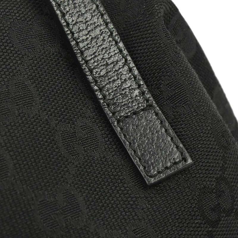 Gucci Zip Around Bowling Gg Canvas Black Bag