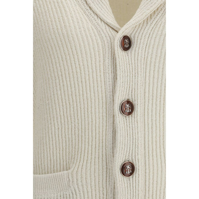 Beige Cotton Cardigan