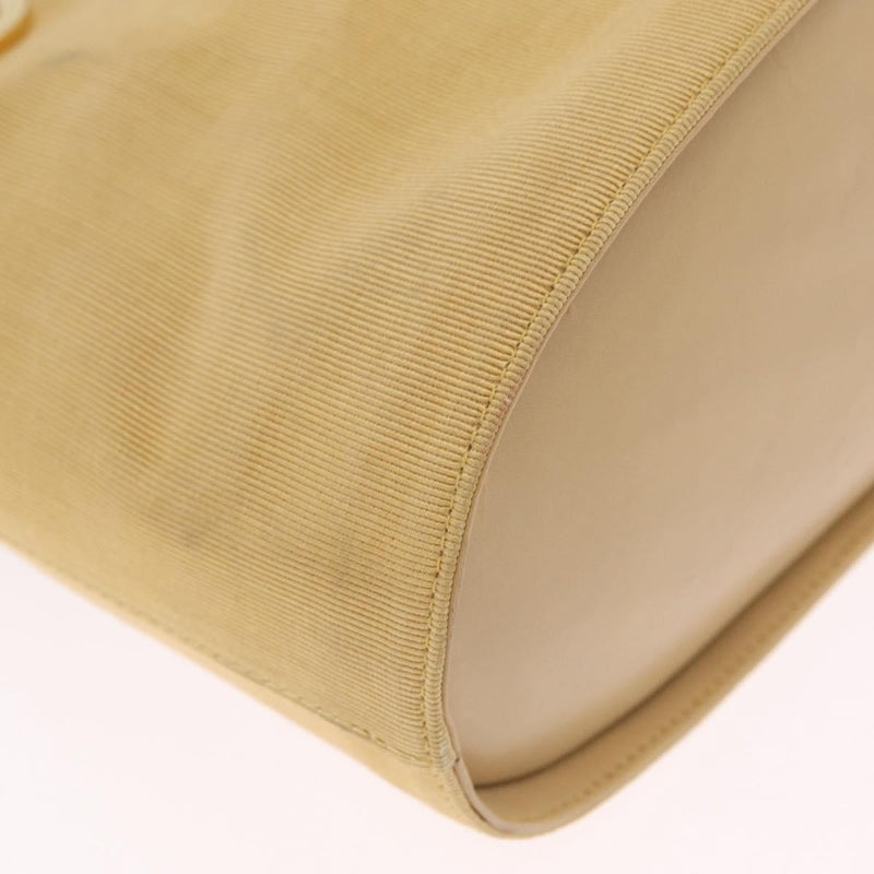 Salvatore Ferragamo Gancini Tote Canvas Beige