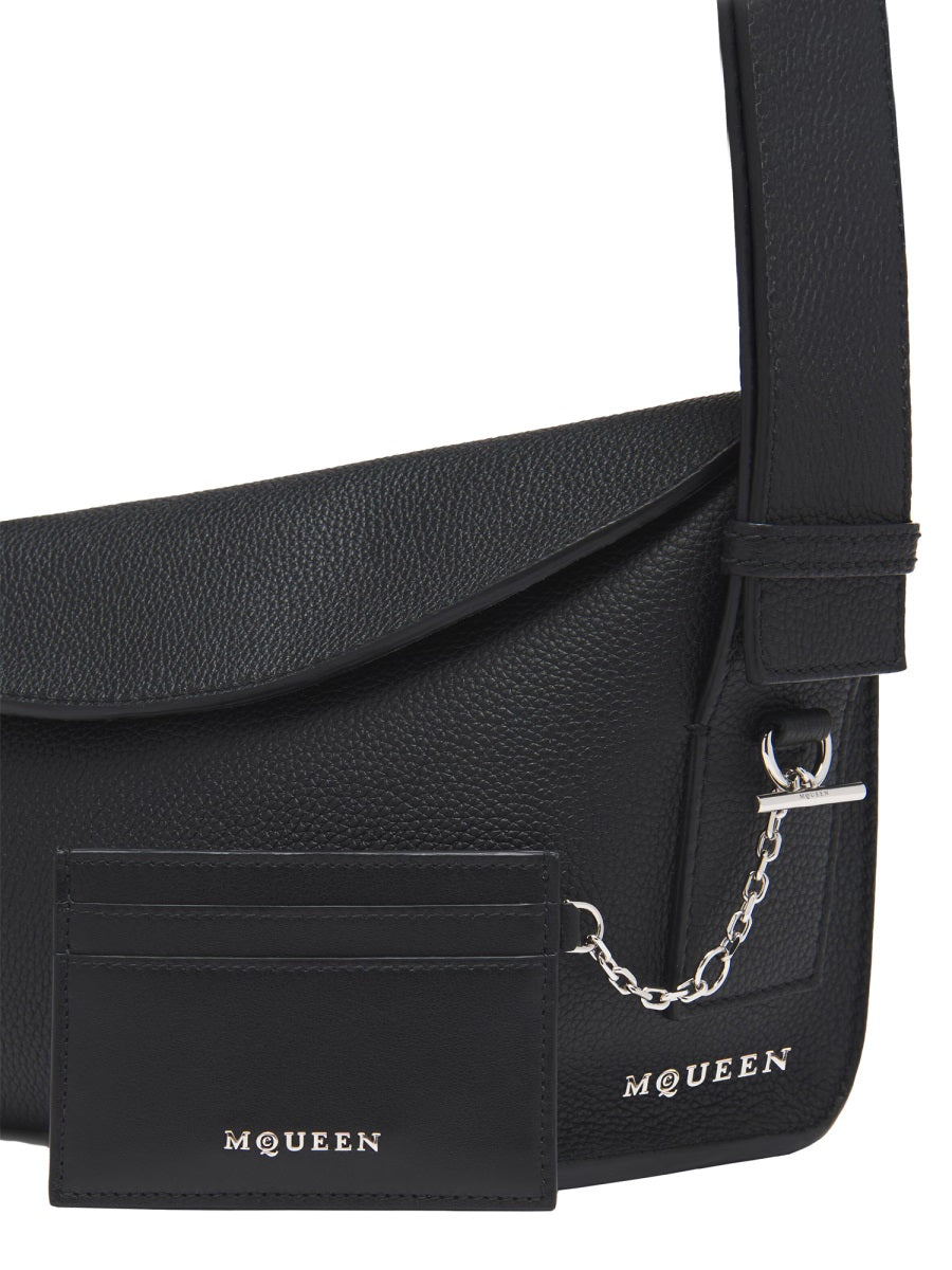 Alexander Mcqueen Leather Card Holder — Black Main: Wallets & Purses