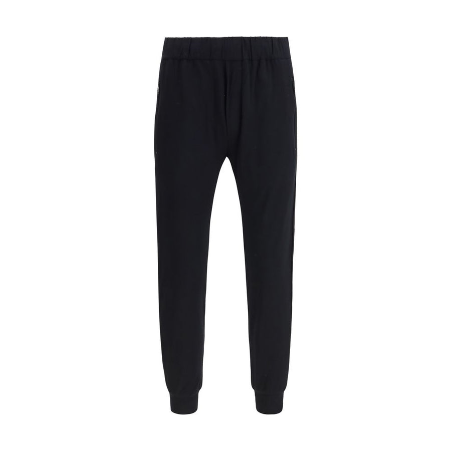 Black Nylon Athletic Pants