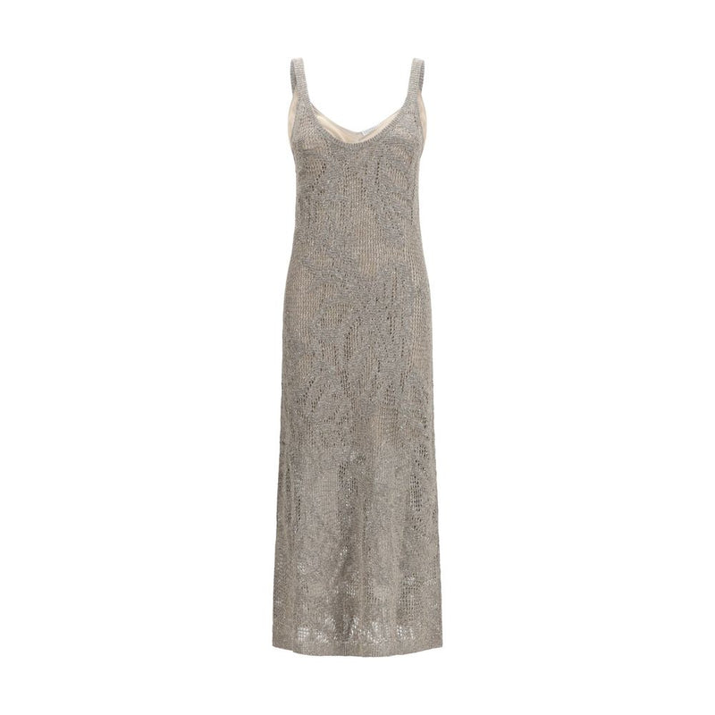 Gray Linen Casual Dress