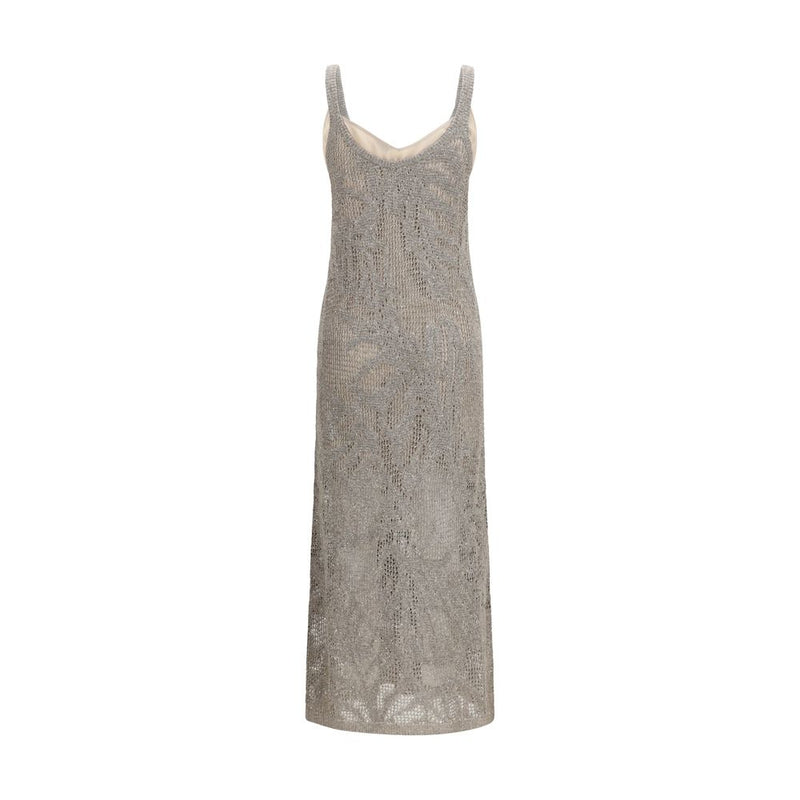 Gray Linen Casual Dress