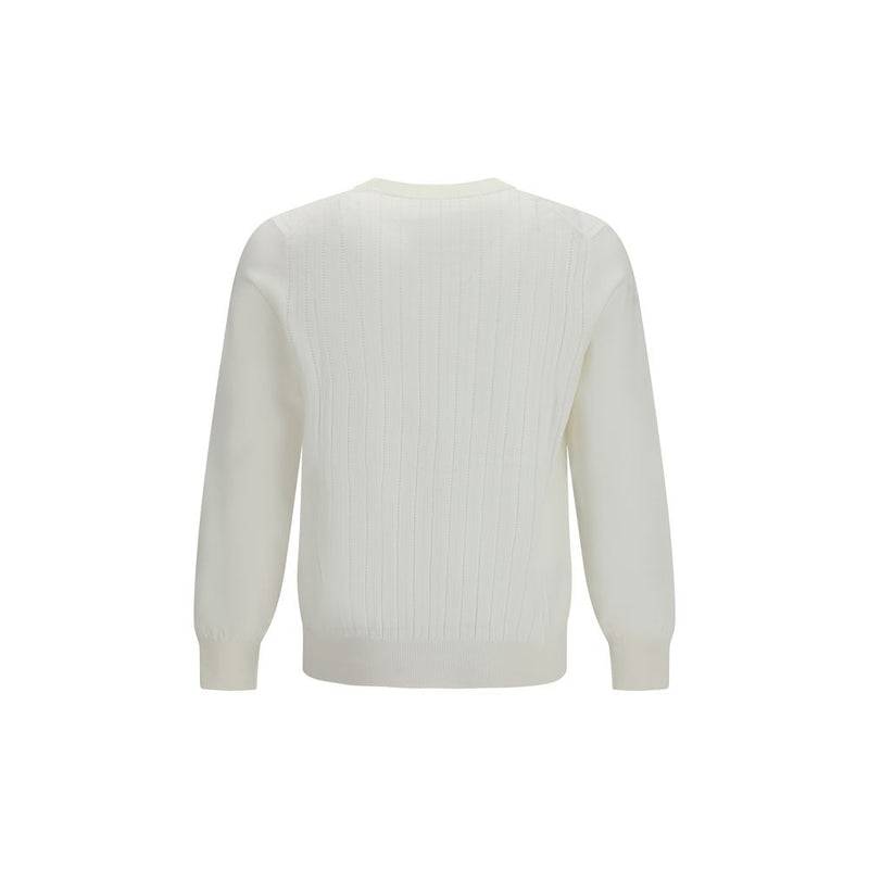 White Cotton Sweatshirt