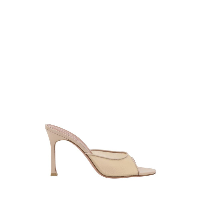 Beige Fabric Slippers