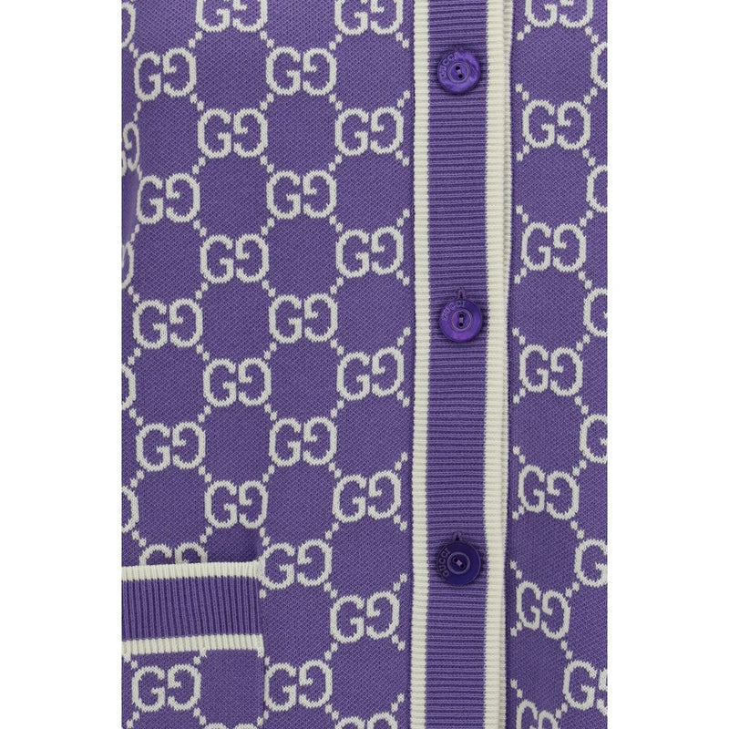 Purple Cotton Cardigan