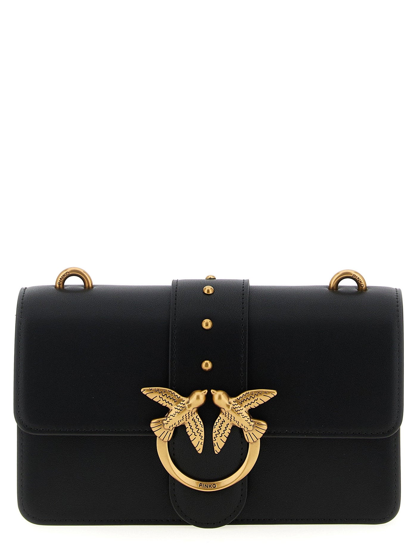 Pinko Love One Mini Crossbody Bag — Black