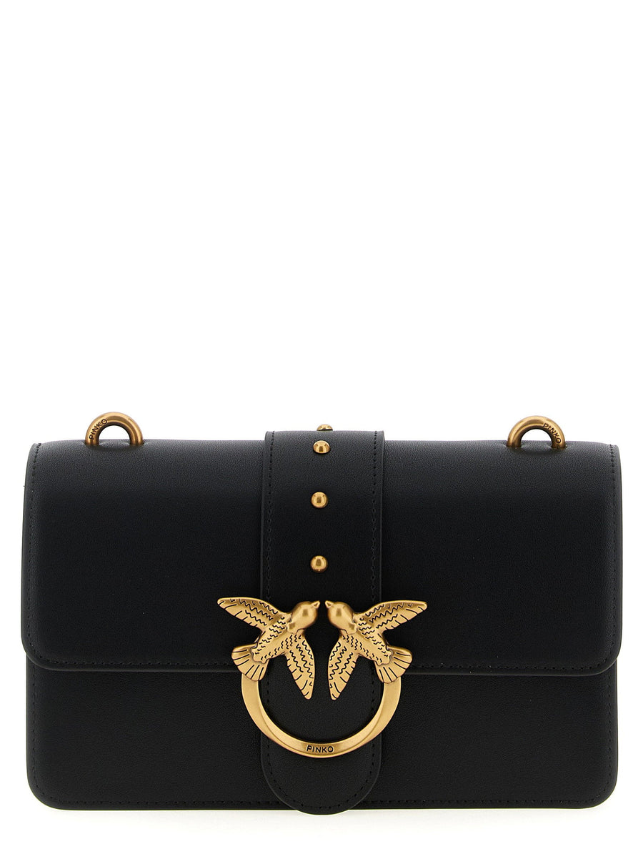 Pinko Love One Mini Crossbody Bag — Black