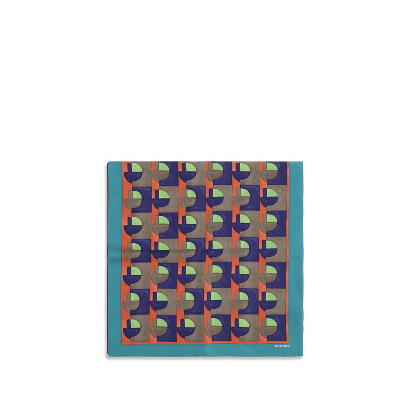 Multicolor Silk Scarf