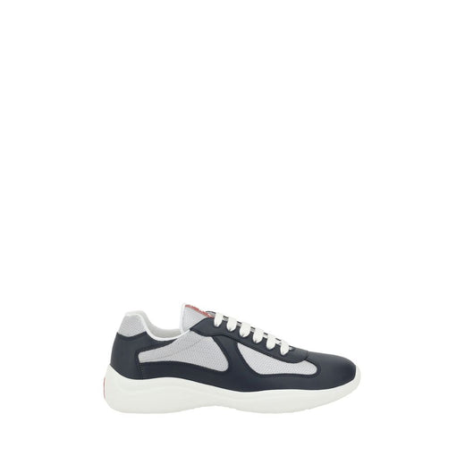 Blue Polyamide Athletic Sneakers