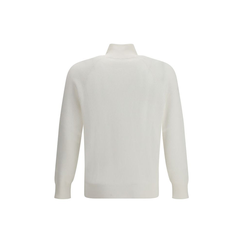 White Cotton Sweatshirt