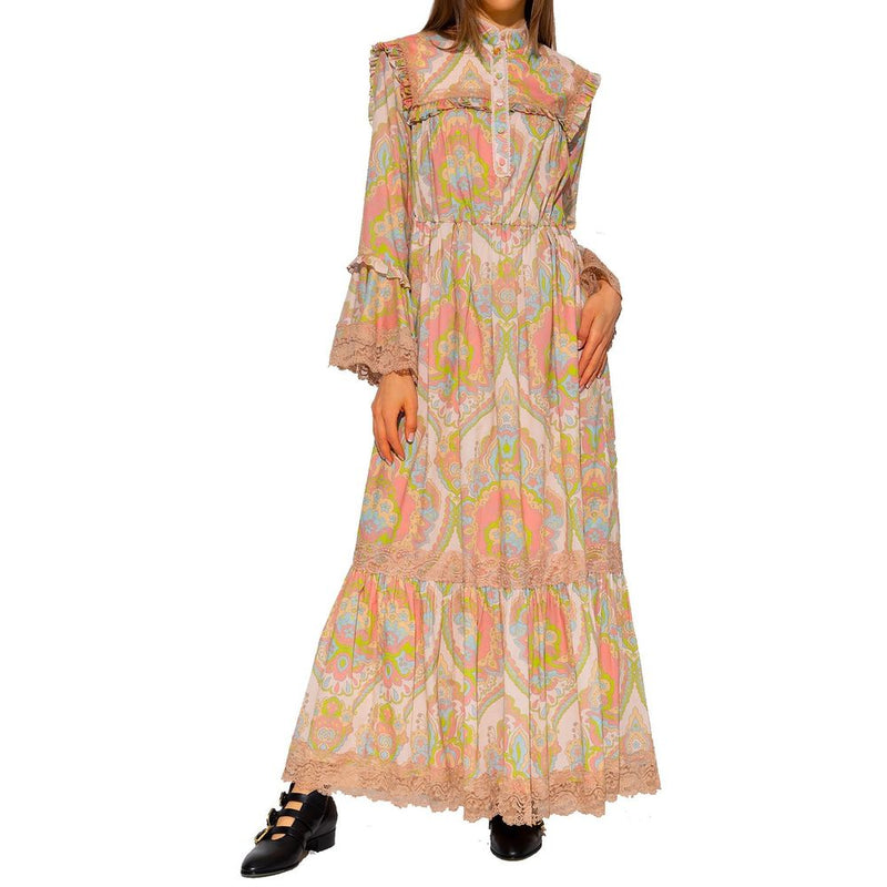 Multicolor Cotton Casual Dress