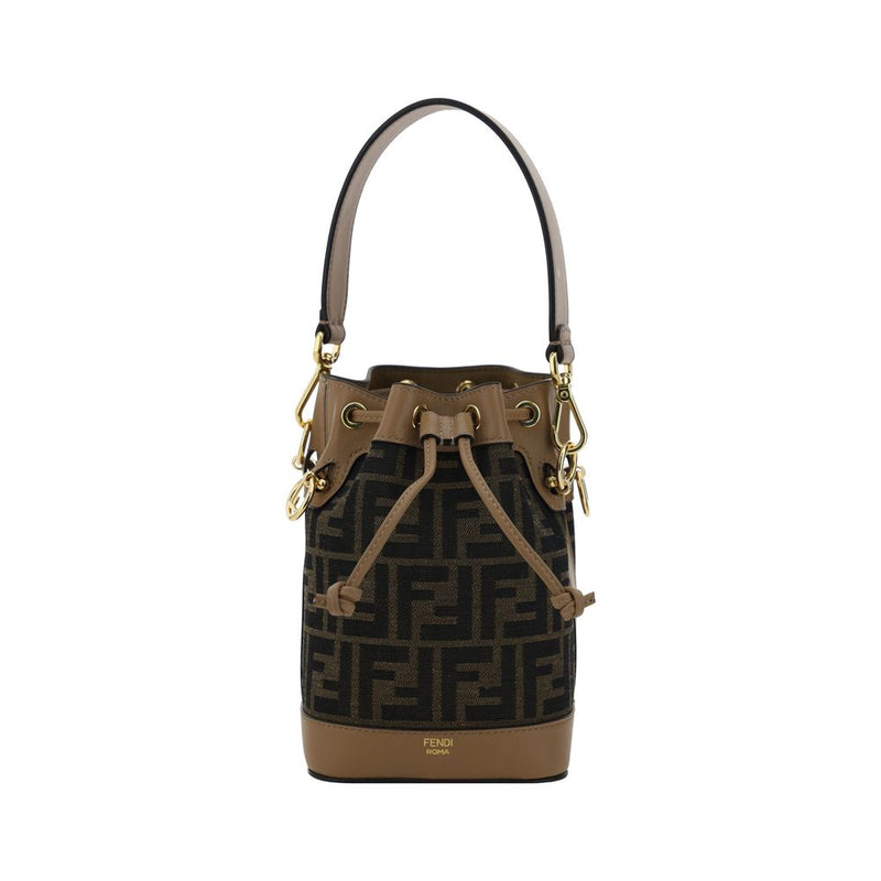 Brown Polyester Backet Bag