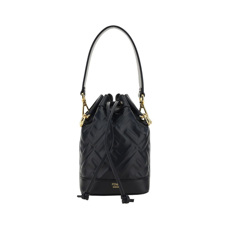 Black Calf Leather Bos Taurus Backet Bag