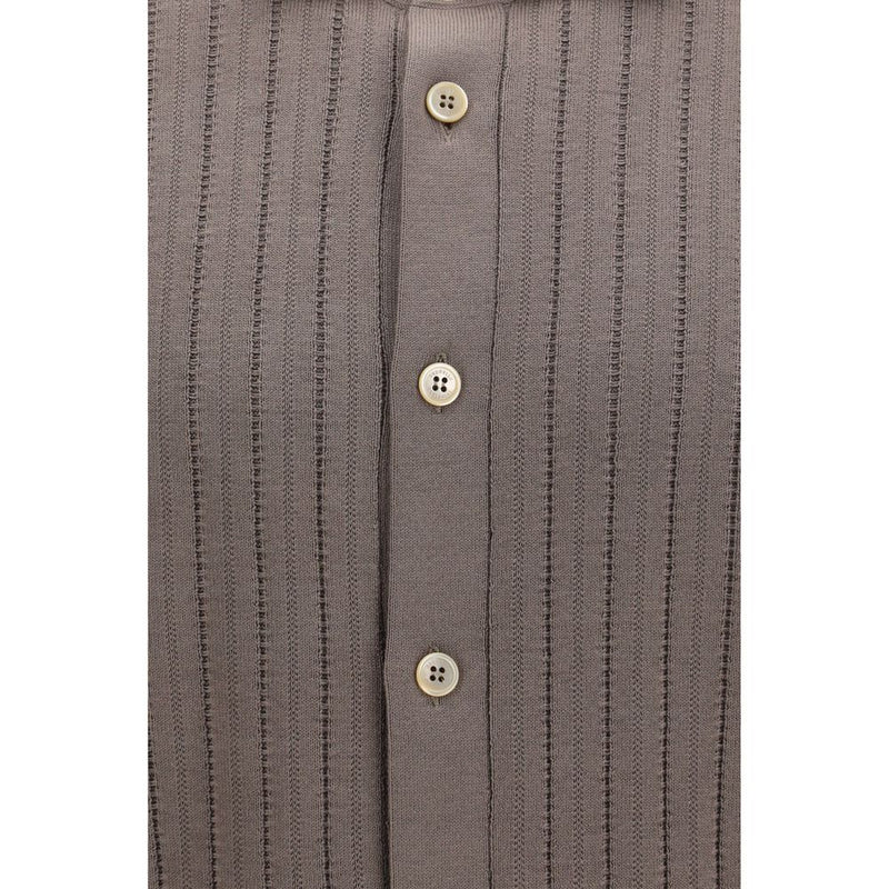 Brown Cotton Polo Shirt