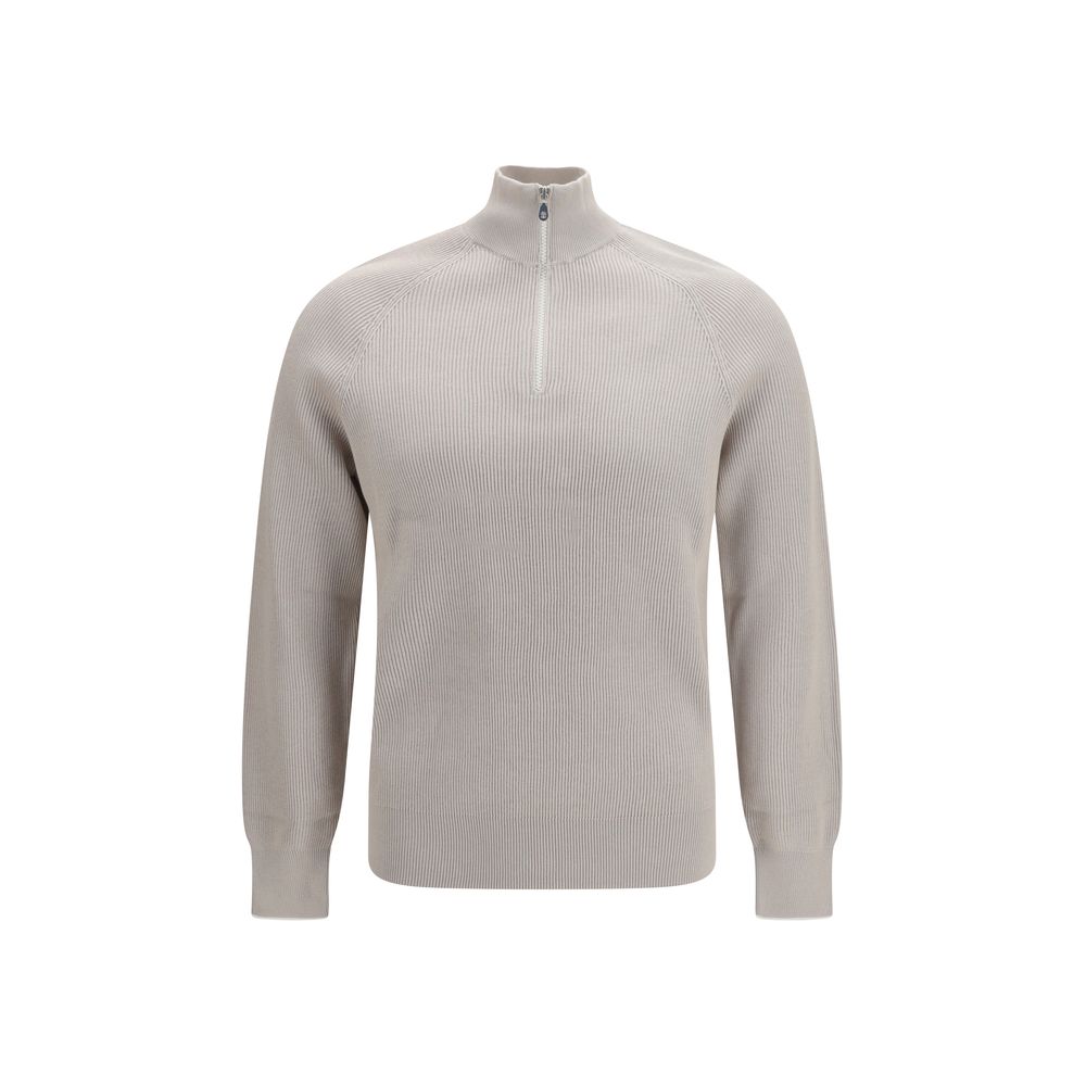 Beige Cotton Sweatshirt