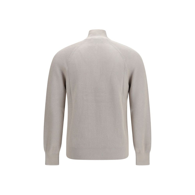 Beige Cotton Sweatshirt