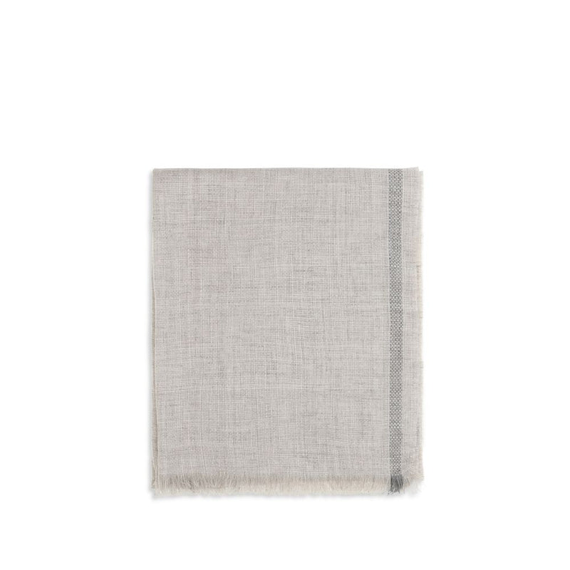 Gray Linen Scarf