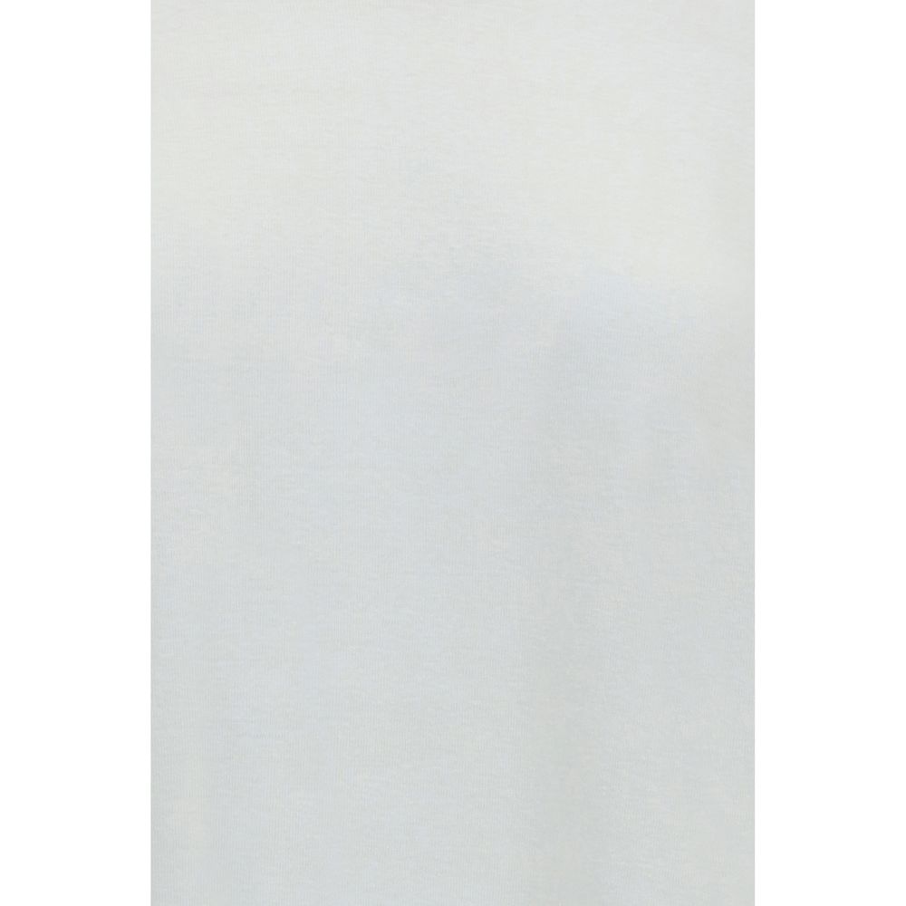 White Cotton Long Sleeve T-Shirt