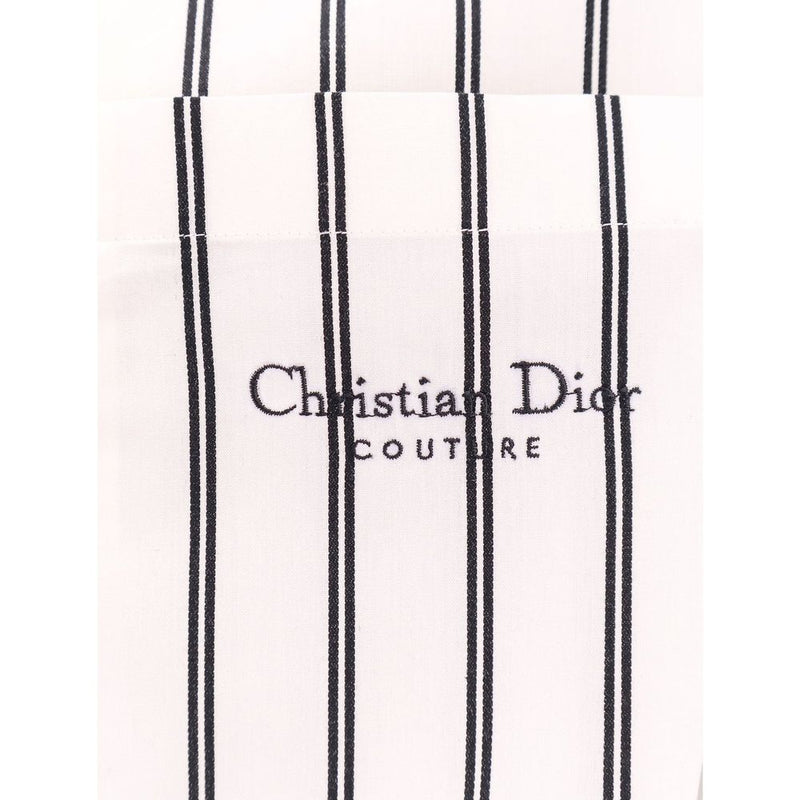 White Cotton Pattern Shirt