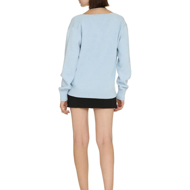 Blue Cashmere Cardigan