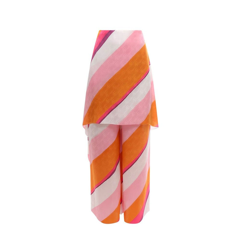 Multicolor Silk Pants