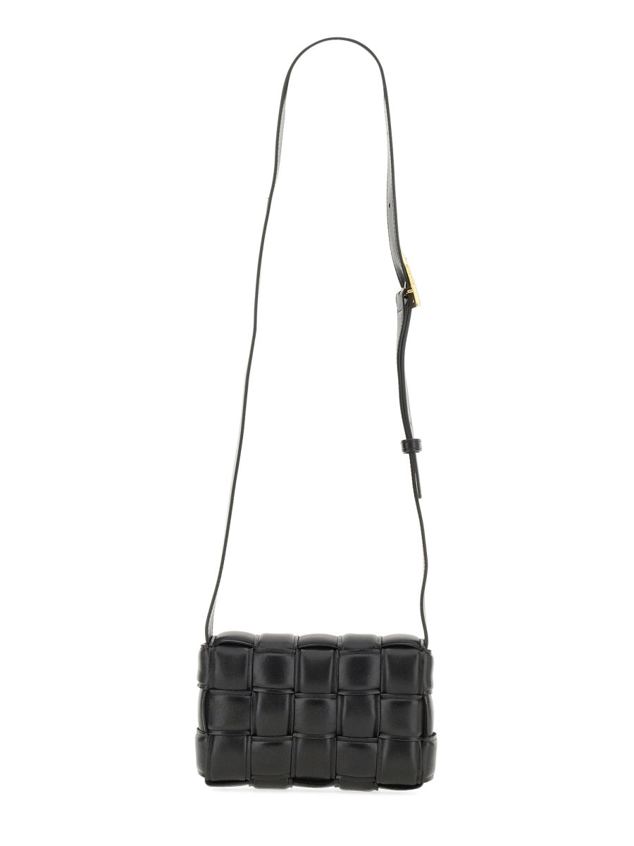 Bottega Veneta Cassette Shoulder Bag — Black Main: Lambskin