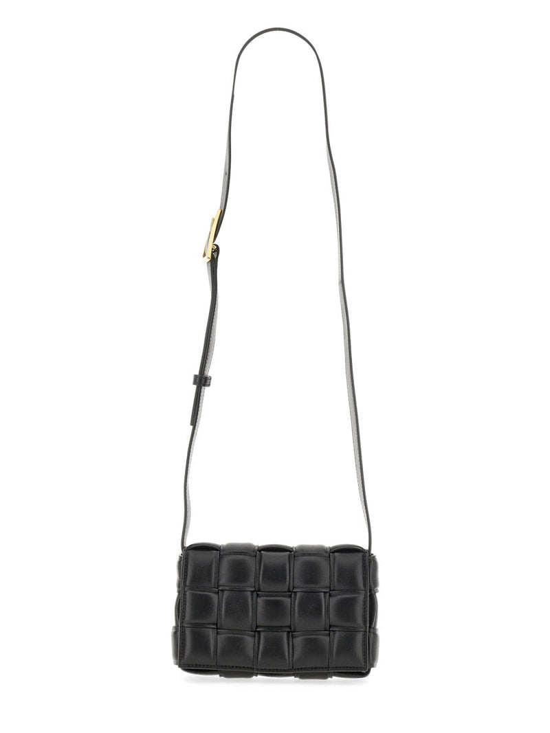 Bottega Veneta Cassette Shoulder Bag — Black Main: Lambskin