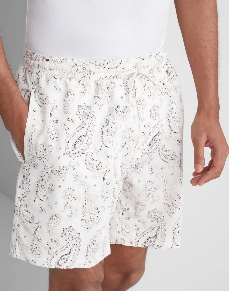 Bicolor Polyester Shorts