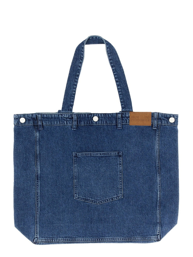 Baum Und Pferdgarten Kila Shoulder Bag — Blue Organic Cotton