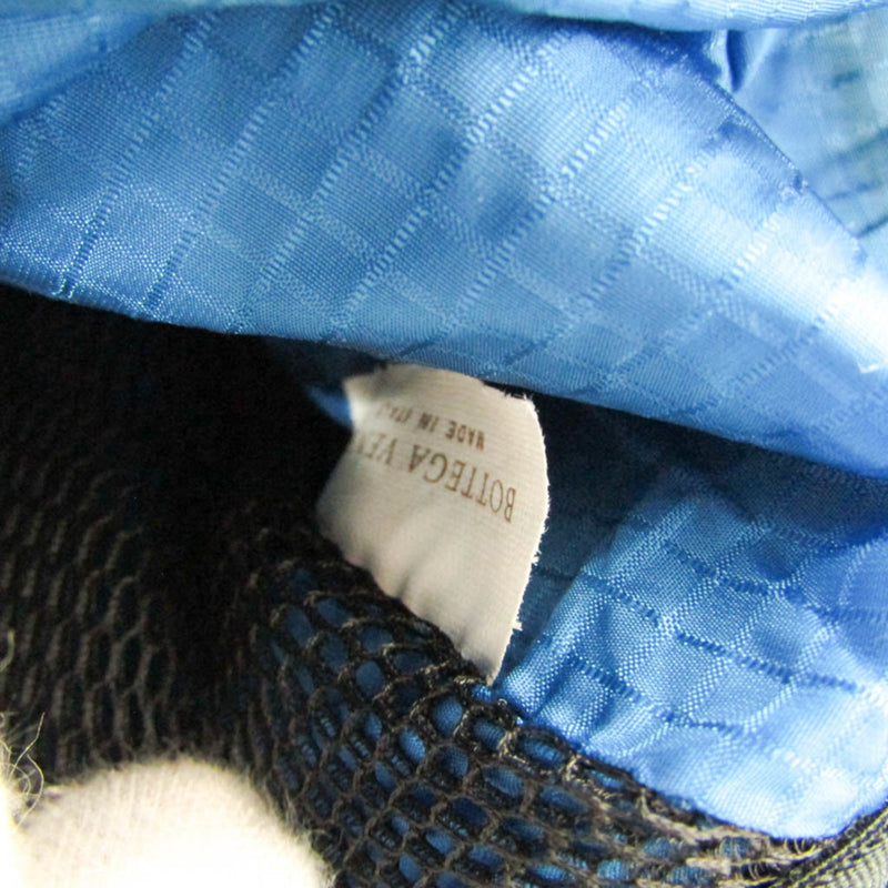Bottega Veneta Paper Touch Bucket Nylon With Mesh Black Bag