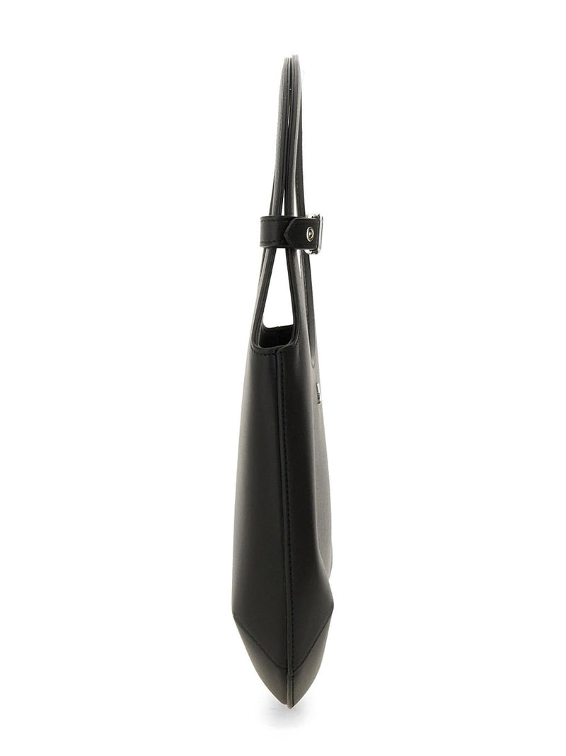 Courrèges Handbag — Black Leather Hand Bags