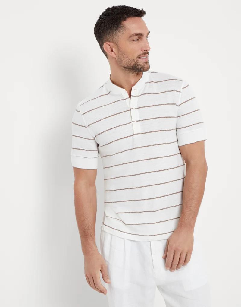 Brown Linen T-Shirt